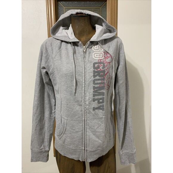Disney Full Zip Hoodie Sweatshirt Grumpy Snow-White - Picture 1 of 9